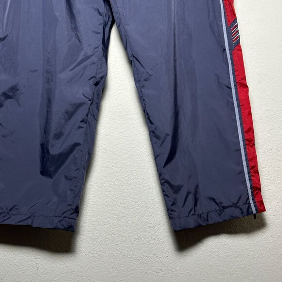 Adidas Track Pant Men 2XL Grey Red Zip Sleeve Retro Jogging Gymwear Baggy Street - Picture 11 of 16